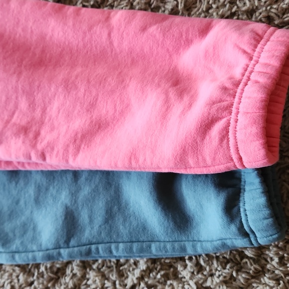 Mondetta Pink and Green Sweatpants Joggers Soft Fleece Size Girls 10/12 - Picture 8 of 9